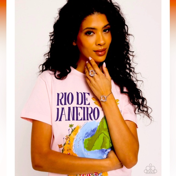 💎⛰️💎 “GEODE GRACE” ELEGANT PINK AND SILVER CRYSTAL RING❗️💎⛰️💎 PAPARAZZI❗️ - Picture 4 of 5